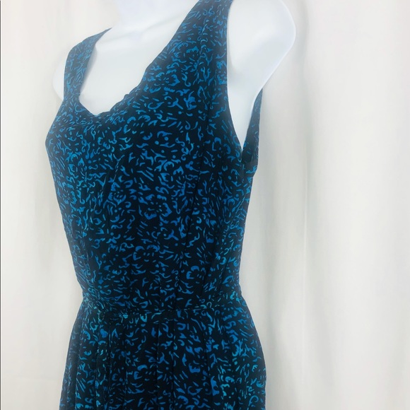 Kimberley’s Travels Rayon patterned sleeveless mini shift dress L - Picture 4 of 15